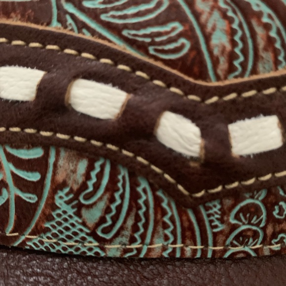 New Genuine Leather Bohemian Western Print Tote Bag Shoulder Bag Handbag - Picture 13 of 13